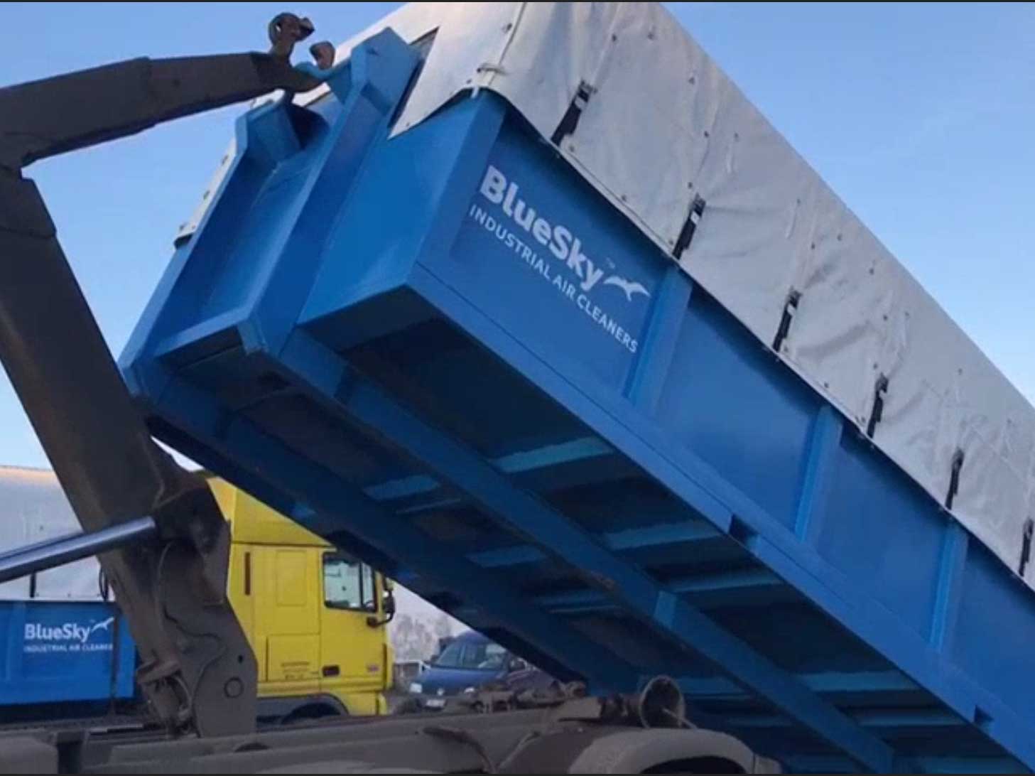 Lead dustcollector delivered by BlueSky